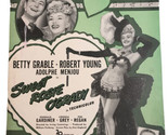 1943 Original BETTY GRABLE Movie Sheet Music SWEET ROSIE O&#39;GRADY Irish V... - $11.83