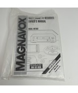 Magnavox Video Cassette Recorder Owners Manual Model VRT362 Original - $14.13