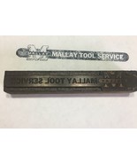 Letterpress Printing Block  Mallay Tool Service - $8.89