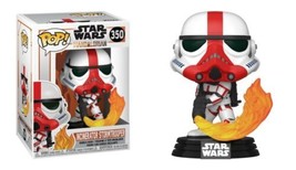 Star Wars The Mandalorian Incinerator StormTrooper POP Figure Toy #350 F... - £9.89 GBP