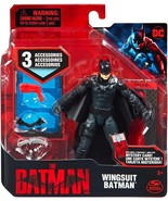 DC The Batman Wingsuit Batman 4” Action Figure with 3 Accessories + Myst... - $275.14 MXN