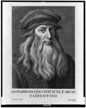 8&quot; x 10&quot; 1760 Photo Leonardo da Vinci pitt. scul. e archi. Fiorentino - $16.95