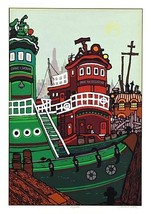  Edward Sokol-&quot;Tugboats&quot;-Ltd Edition Lithograph/Titled/Numbered/Hand Signed/LOA - £173.04 GBP