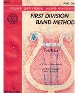 First Division Band Method for Drums Part One by Fred Weber 1962 Craftin... - $2.59