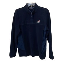 Vineyard Vines Navy Blue Nantucket 1/4 Zip Fleece Jacket Top Men&#39;s Medium - $40.00