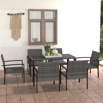  Dining Set Grey and black, grey cushions - €557,39 EUR