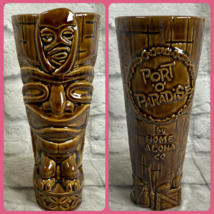 Port O Paradise Tiki Mug Koa Wood Brown Glaze Home Aloha Limited Edition... - $1,585.81 MXN