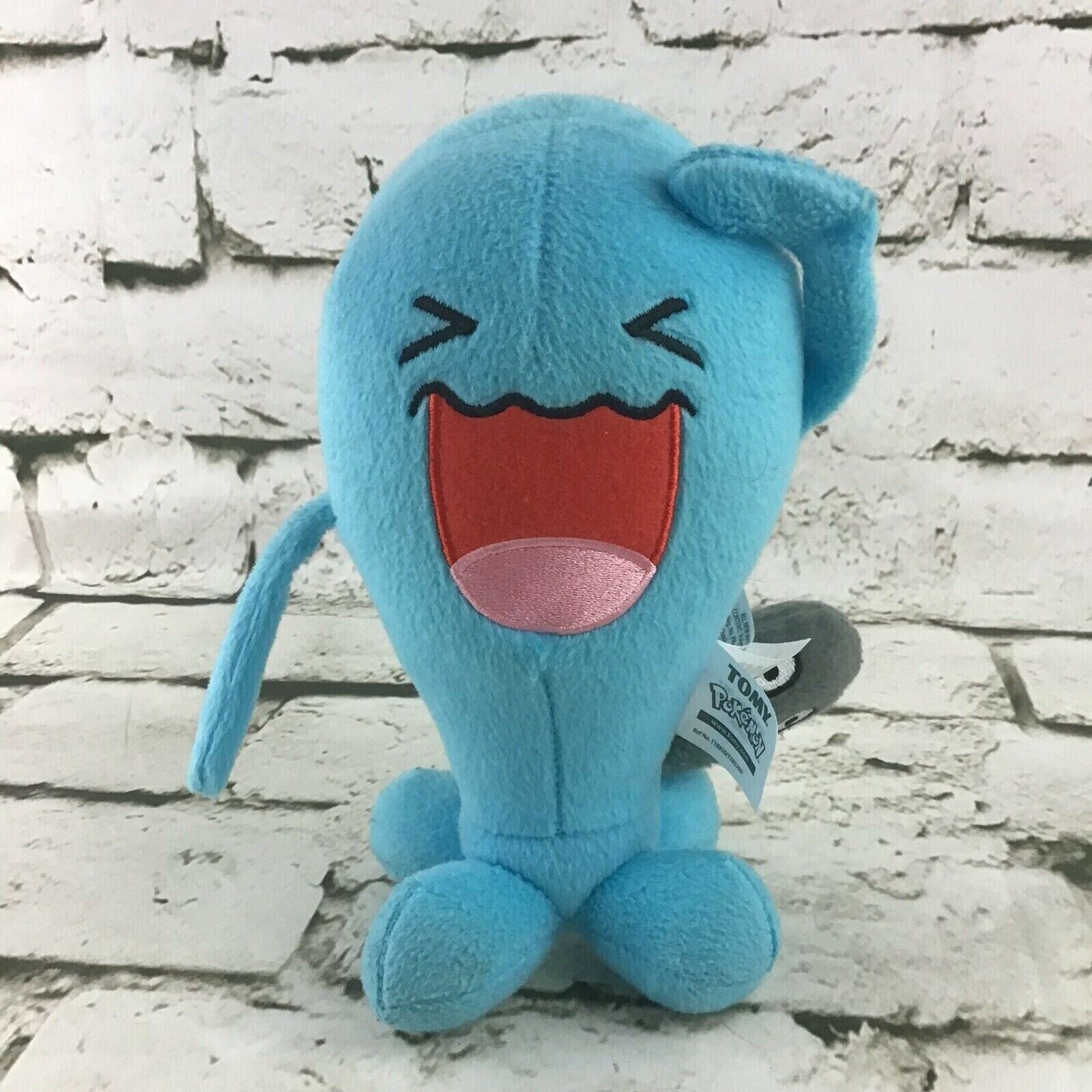 Primary image for Pokemon Blue Mouth Open WOBBUFFET Stuffed Gamer Toy Plush 8" By Tomy
