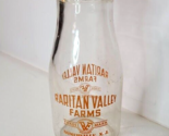 Raritan Valley Somerville NJ Milk Bottle Half Pint 1958 - $16.78