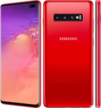 SAMSUNG S10+ G975U 8gb 512gb Snapdragon 855 Octa-Core 6.4&quot; Android 12 4G Red - £393.21 GBP