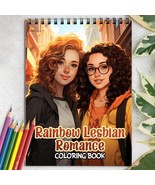 Rainbow Lesbian Romance Spiral-Bound Coloring Book for Adult for Stress ... - £16.06 GBP