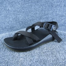 Chaco Made In Colorado Women Strappy Sandal Shoes Black Synthetic Size 8 Wide - £27.26 GBP