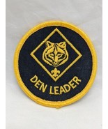 Vintage Boy Scout Den Leader Embroidered Iron On Patch 3&quot; - $14.85