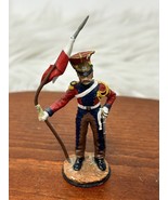 Vintage Etain  2nd Regimen De Chevau Legers Lancier Small Metal Figurine - $53.43 CAD