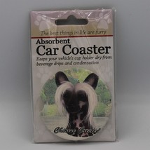 Super Absorbent Car Coaster - Dog - Chinese Crested - £4.26 GBP