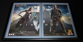 Vikings 2014 Framed 12x18 ORIGINAL Advertising Display History Channel - £54.36 GBP