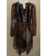 Davina Boho Peasant Dress Womens S Patchwork Long Sleeve Slip Sheer Whim... - €19,64 EUR