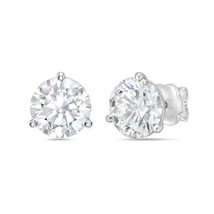 Diana M Jewels Women's Lab Grown Martini Round Diamond Stud Earrings Size One - $265.32