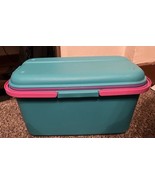 Eagle Craftstor Teal Organizer Storage Tote Container With Purple Tray - £26.43 GBP