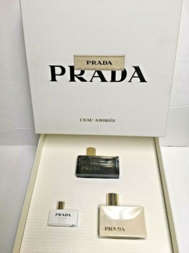Prada L'eau Ambree 1.7 Oz Eau De Parfum Spray Gift Set