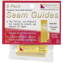 Guidelines4Quilting Seam Guides 6 Per Pkg 1/2 inch X2 inch X1/32 inch - $516.01 MXN