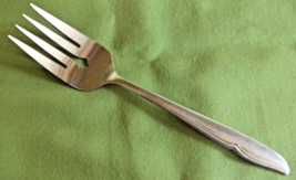 Meat Fork Profile Pattern Oneidacraft Deluxe Stainless  #73208 8.75&quot; Fla... - £4.67 GBP