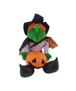 1997 Fiesta Stuffed Halloween Witch Pumpkin 16 inch Stuffed Plush Toy H0... - $14.80