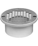 Oatey 3 in. or 4 in. PVC General Purpose Drain with 5 in. Stainless Steel - $34.10 CAD