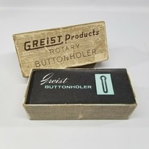 Vintage Greist Products Rotary Buttonholer with Cams and Manual - $24.63