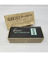 Vintage Greist Products Rotary Buttonholer with Cams and Manual - £19.68 GBP