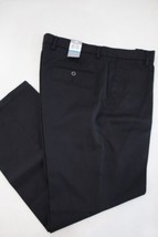 DOCKERS Men&#39;s Flat Front Straight Fit D2 Black Khaki Chino Pants W36 L29 New - £21.35 GBP
