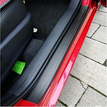 4Pcs Car Door Sill Protector Door Sill Scuff Plate   Stickers Cover Door Anti Sc - £35.33 GBP