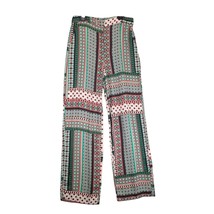 Zara Women&#39;s M Pants, Colorful Boho Hippie Print Wide Leg Casual Stretch... - $484.64 MXN