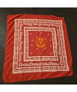 Vintage TD Sports Ogallala Nebraska Red Coors Beer Handkerchief Hanky Ba... - $454.50 MXN