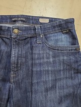 Mavi Jeans Zach Straight Leg Mens 35x32 Stretch Dark Blue Denim - £27.45 GBP