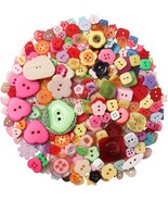 Resin Buttons Colorful Rainbows Jewelry Making Sewing Supplies Assorted ... - $23.00 CAD