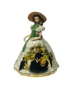 Gone With Wind Figurine Bradford Heirloom Scarlett O&#39;Hara Picnic Dress R... - £73.65 GBP