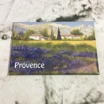 Refrigerator Magnet Collectible Provence Travel Souvenir Farm House Flowers - £4.43 GBP