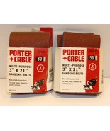 Porter Cable Multi-Purpose Sanding Belts 3&quot; x 21&quot; 50 + 80 grit - $683.86 MXN