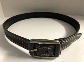 Carhartt Heavy Duty Work Dark Brown Double-Stitched Leather Belt Men&#39;s size 38 - £26.15 GBP