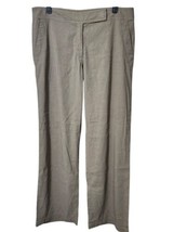 Eileen Fisher Charcoal Brown Wide Leg Linen Viscose Spandex Pant Size 14 - $32.95