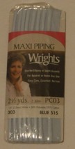 Wrights Maxi Piping Blue 2.5 yards 1/2 inch Wide for Edging or Seam Accents - $4.99
