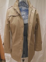 New With Tag Womans Alegra K Raincoat Trench Lined Beige - $22.76