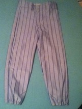  Reebok baseball/Softball pants-Boys/Girls-New-Youth Med.-gray with blue stripes - £4.88 GBP