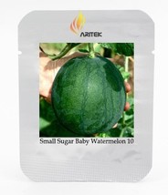 New Fresh Organic Small Sugar Baby Watermelon Citrullus Lanatus Seeds Pack 10 Se - $4.53