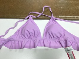 Juniors&#39; Ruffle Triangle Bikini Top - Xhilaration™ Lavender M (4-6) - £11.68 GBP