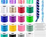 Boondoggle Lanyard String Kit With 20 Rolls Plastic Lacing Cord And 50Pc... - $49.39