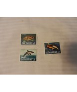 Lot of 3 San Marino Fish Stamps from 1966 MNH Dolphin, Pavone, Bruna - £4.12 GBP