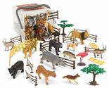 Terra by Battat  60 Pcs Wild Creatures Tube  Realistic Mini Animal Fig... - $20.01