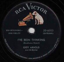 Eddy Arnold 78 I&#39;ve Been Thinking / Don&#39;t Forget SH2E - £5.41 GBP